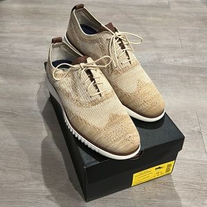 BRAND NEW Cole Haan - Size 12 ØriginalGrand Wingtip Oxford Tan - NEVER WORN